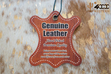 Load image into Gallery viewer, Cowhide and Tooled Leather Tote
