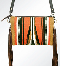 Load image into Gallery viewer, Saddle Blanket Clutch with Shoulder Strap (Large) - Pink
