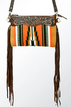 Load image into Gallery viewer, Saddle Blanket Clutch with Shoulder Strap (Large) - Pink
