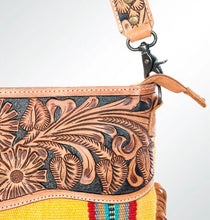 Load image into Gallery viewer, Saddle Blanket Large Tote with Shoulder Strap - Mustard
