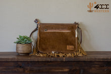 Load image into Gallery viewer, Cowhide Cross Body Tassel Bag
