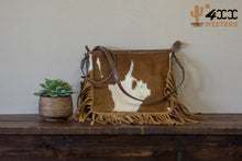 Load image into Gallery viewer, Cowhide Cross Body Tassel Bag
